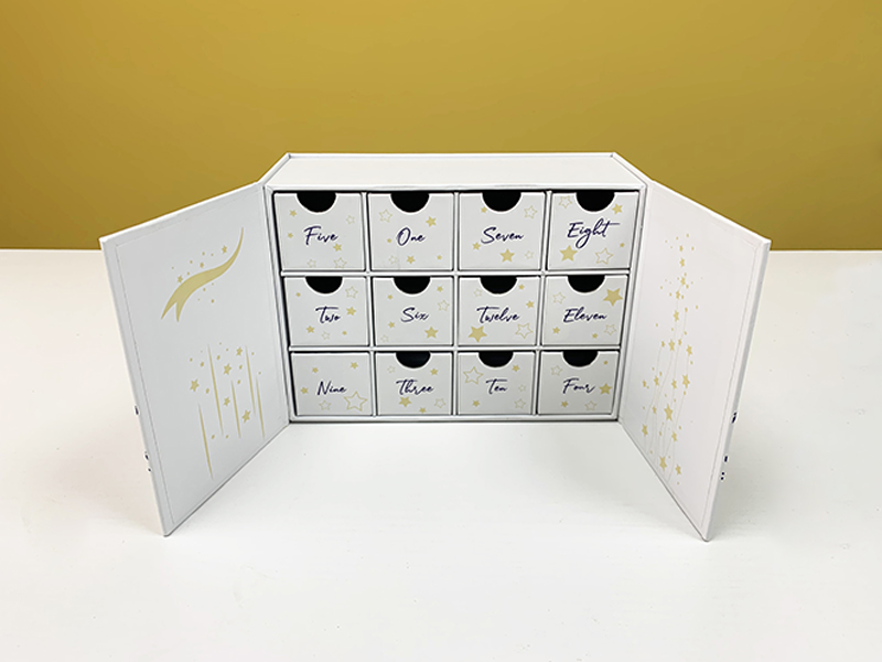 China High-end Luxury Advent Calendar Gift Box Custom Structure Design ...